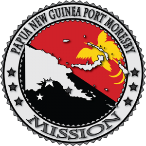     Art   Papua New Guinea Port Moresby Lds Mission Flag Cutout Map Copy