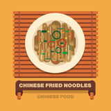 China S National Disheschinese Fried Noodles   Vector Flat Stock    