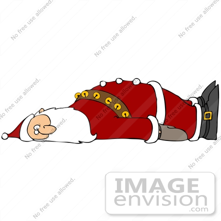 Christmas Clip Art Of A 3d Santa Character In His Sled Taking Off Into    