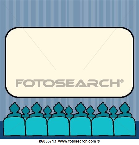 Clipart   People Watching A Movie  Fotosearch   Search Clip Art    