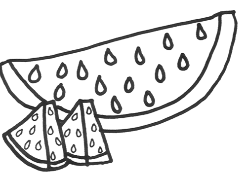 Coloring Pages   Watermelon  2