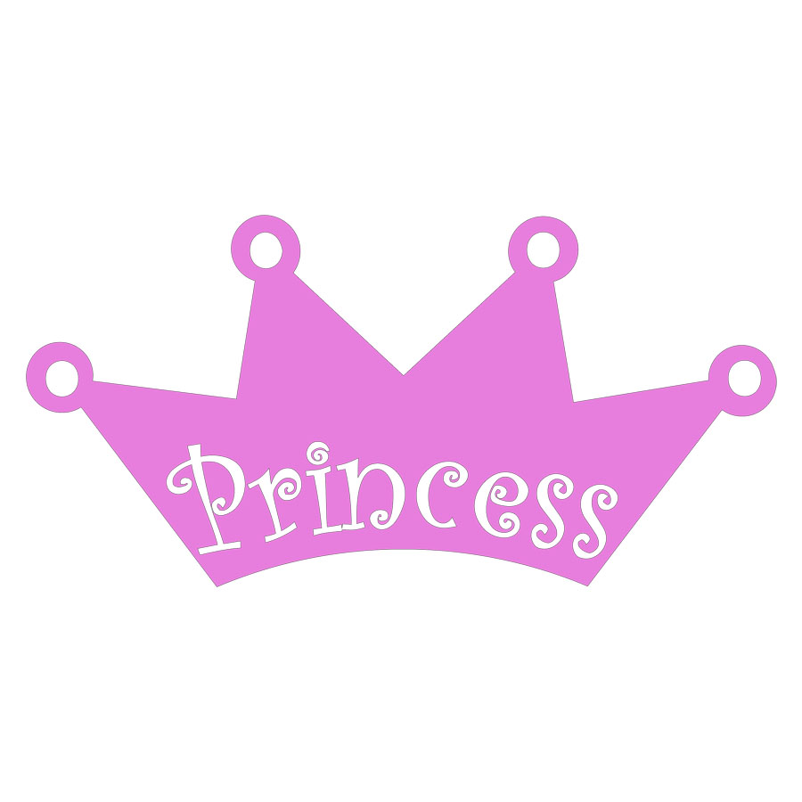 Crown For Your Little Princess  6 X 12  Also Available In Glitter