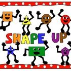 Free Math Clip Art And Shape Up Poster Featuring Shape Characters    