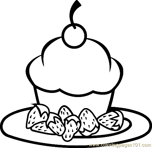 Free Printable Coloring Page Food Coloring Page 07  Food   Fruits    