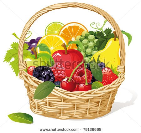 Fruits Basket Clipart Fruit Basket