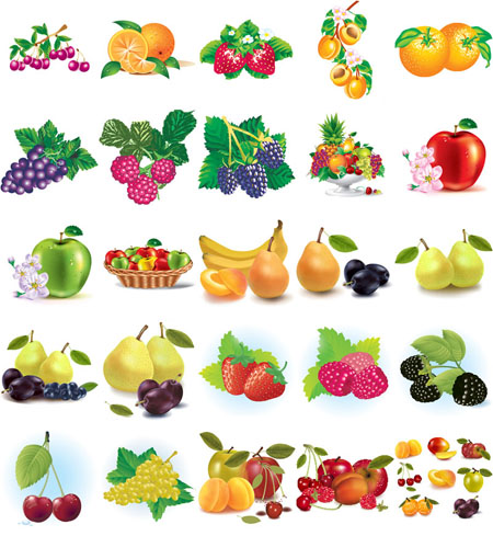 Fruits Vector   Frutas   Tutoriales En La Web