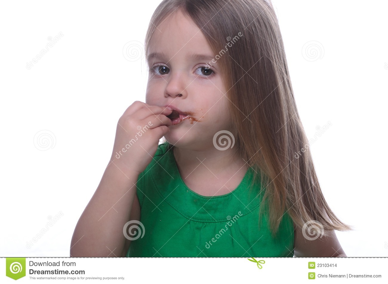 Girl Eating Chocolate Stock Images   Image  23103414