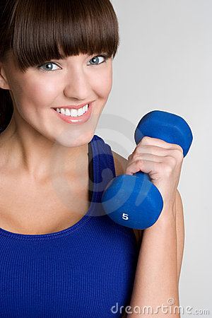 Girl Lifting Weights Stock Images   Image  8695754