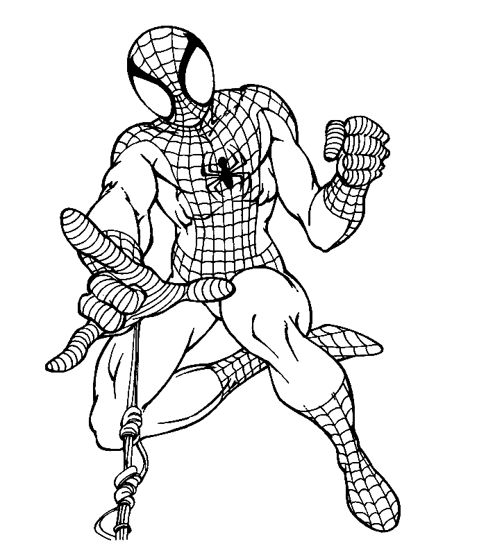 Home   Cartoon   Coloring Pages Of Spiderman In Action For Kids To