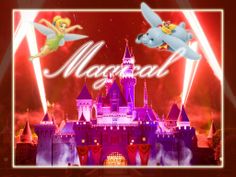 Magical Fireworks   Tink Dumbo   Disneyland   Project Life Filler Card