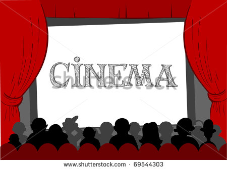 People Watching Movie At Cinema Hall Vector Illustration   69544303