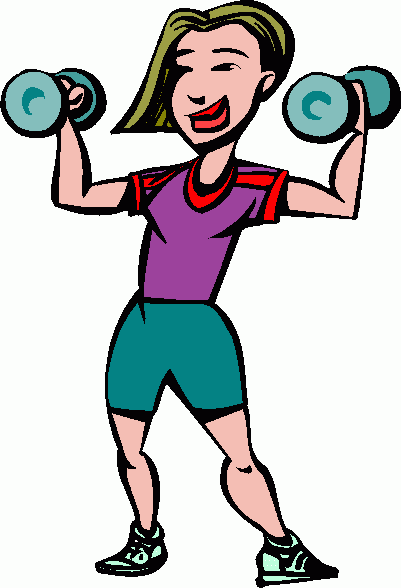 Pix For   Girl Lifting Weights Clipart