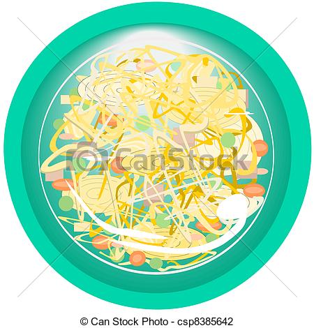 Vector Illustration Of Noodle Soup   Illustration Of A Bowl Of Soup