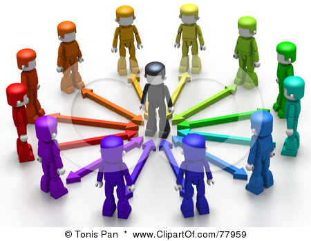 77959 Royalty Free Rf Clipart Illustration Of Colorful 3d People With