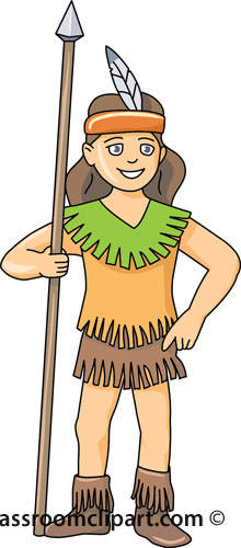 American Indian   Native American Indian Girl 01a   Classroom Clipart