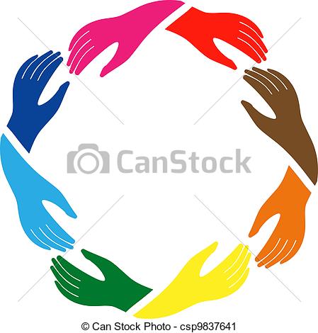 And Friendship   Hands In Circle In    Csp9837641   Search Clipart
