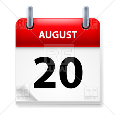 August 20   Calendar Icon 8617 Calendars Layouts Download Royalty