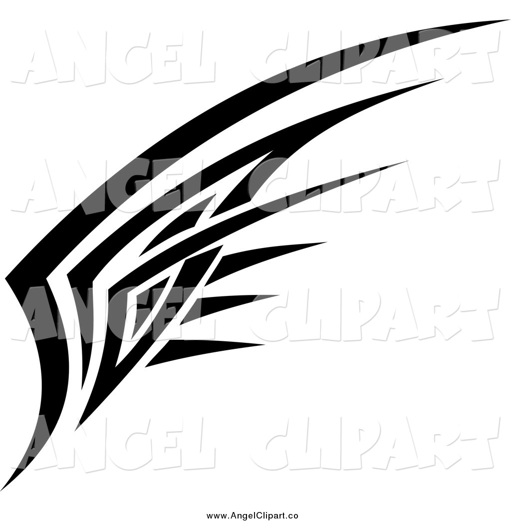 Black And White Angel Wing Angel Clip Art Seamartini Graphics