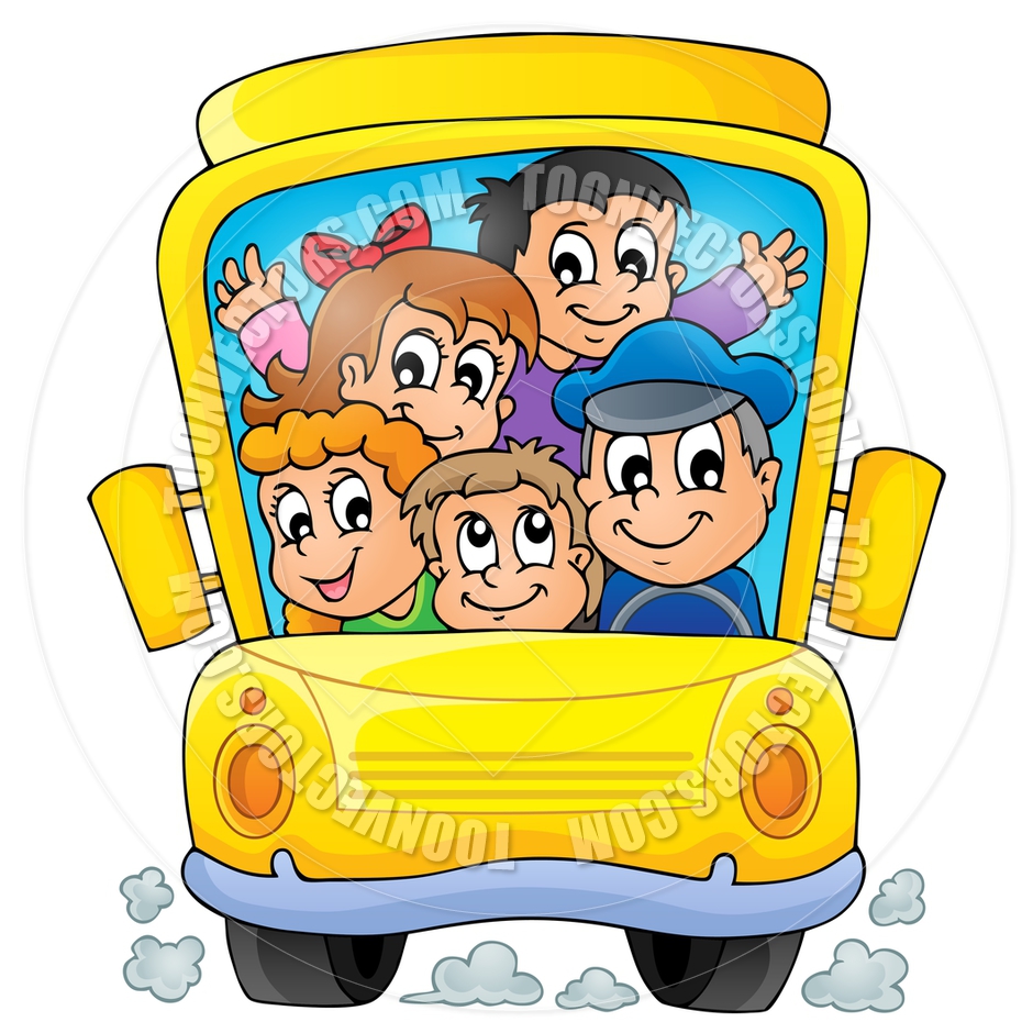Cartoon Image With School Bus Theme By Clairev   Toon Vectors Eps    