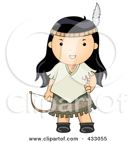 Clipart Illustration Of A Adult Native American Maiden Free Native