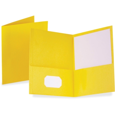 Ess57509   Esselte 2 Pocket Folder Portfolio Yellow Bargain Office