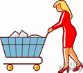Free Checkout Clerk Scanning Items Clipart Image Picture Art   162254
