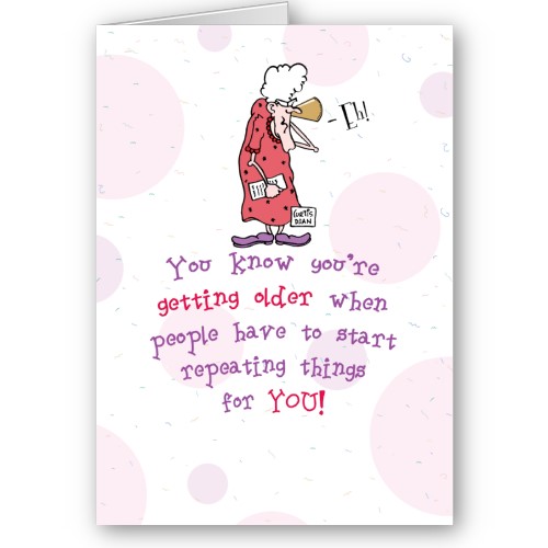 Funny Old Lady Birthday Cards