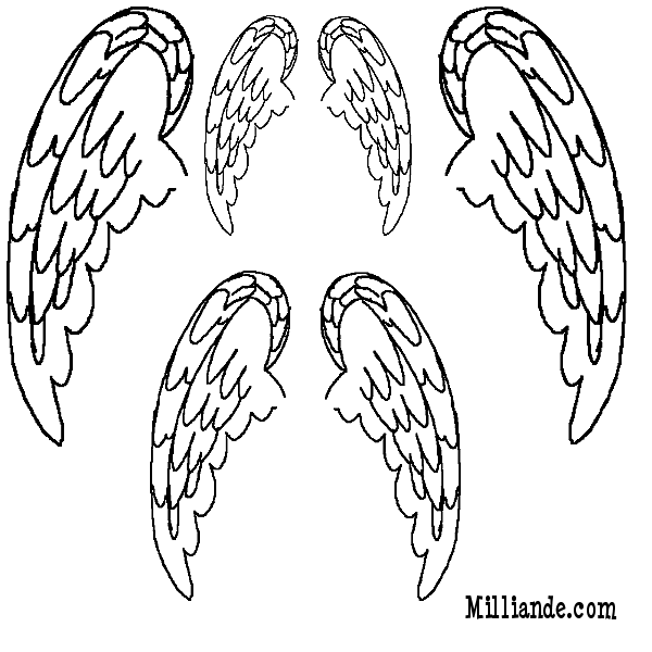 Image Title  Paper Doll Printables Angel Wings Angel Wing Templates