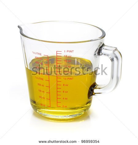 Liquid Measuring Cup Clipart Liquid Oil In Measuring Cup On