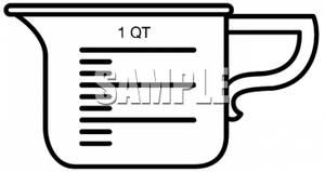 Liquid Measuring Cup   Royalty Free Clipart Picture