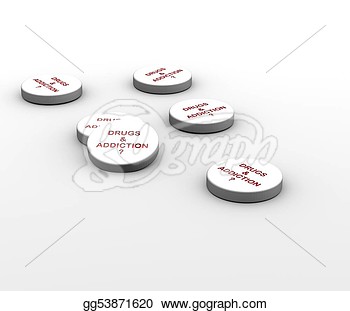 Medication Saying Drugs And Addiction  Clip Art Gg53871620