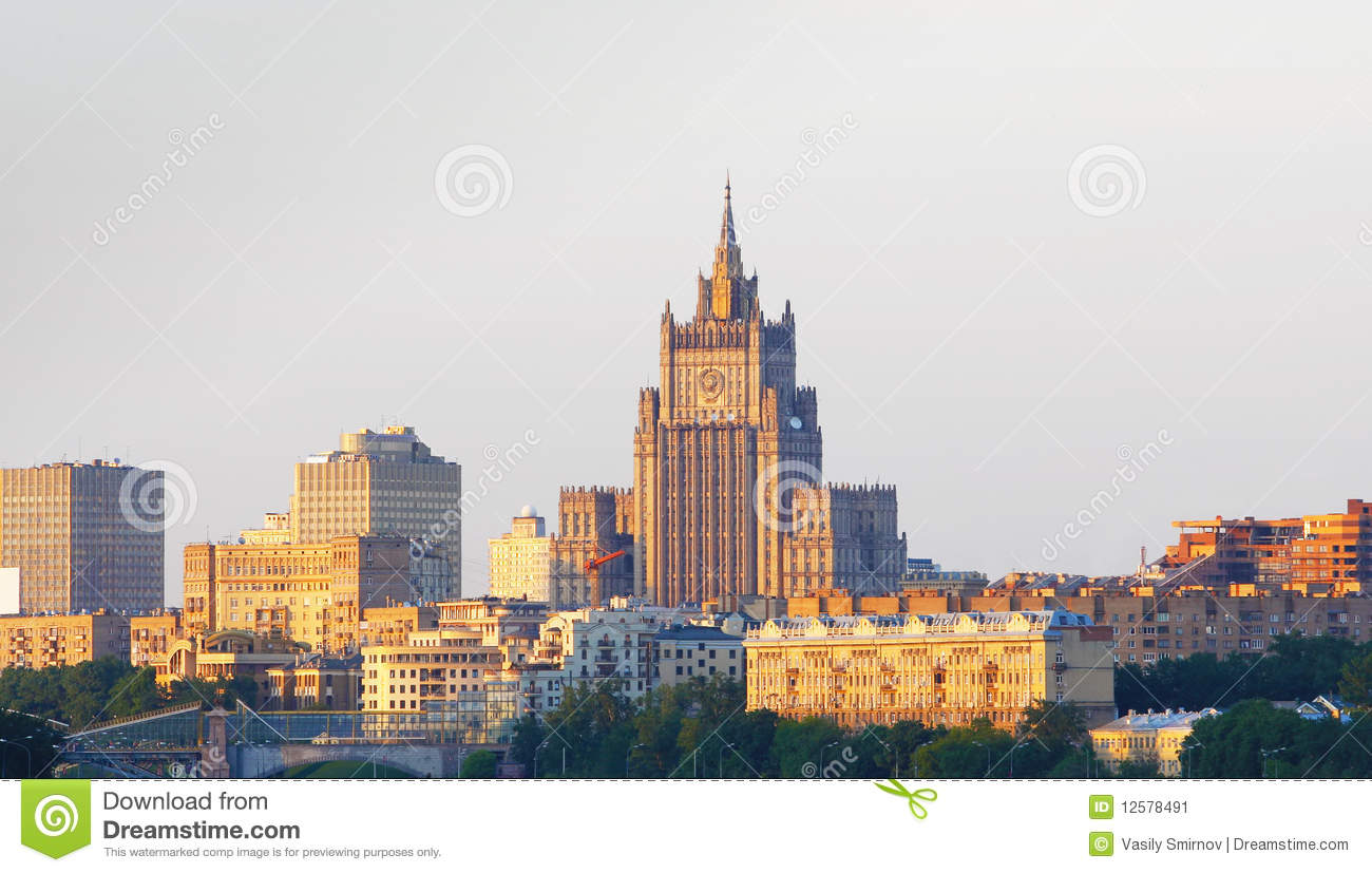Ministry Of Foreign Affairs Russia Moscow Stock Image   Image    