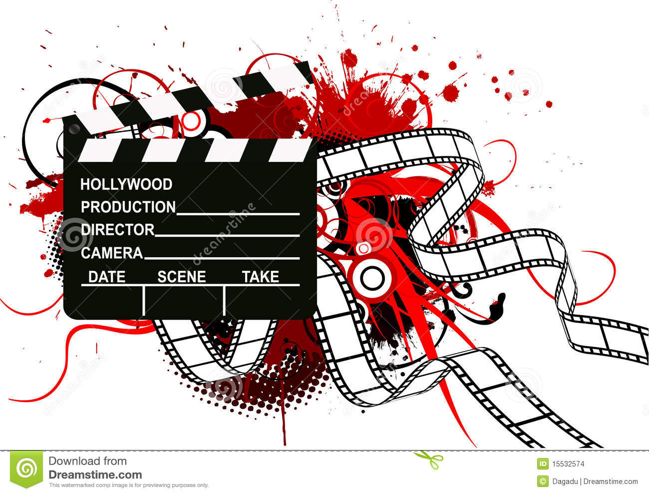 Movie Theme Illustration Stock Images   Image  15532574