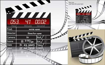Movie Theme Vector Clip Arts Free Clip Art   Clipartlogo Com