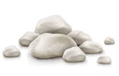 Pile Of Stones Isolated On White Background   Royalty Free Clip Art