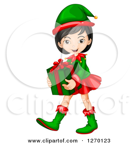 Royalty Free  Rf  Christmas Elf Clipart Illustrations Vector