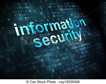 Stock Illustration   Security Concept  Information Security On Digital