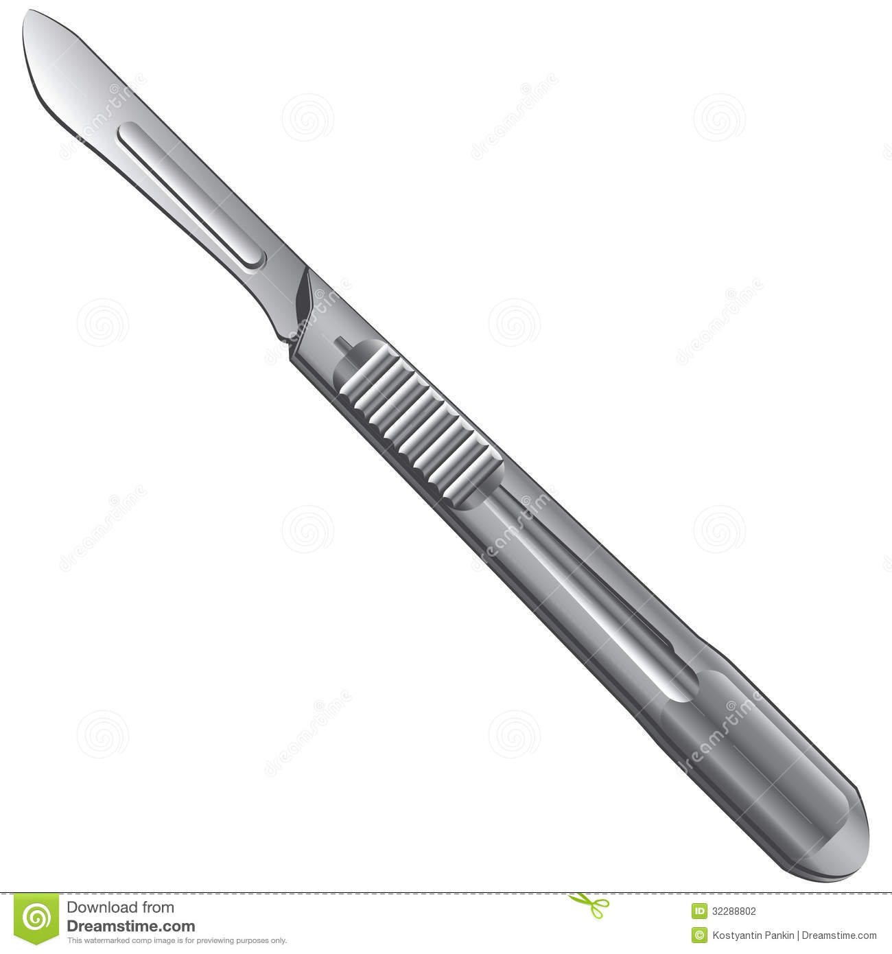 Surgical Tools For Operations   A Scalpel  Vector Illustration