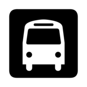 Symbolmap Symbolsilhouetteblack And Whitetransportationbusicon