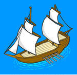 The Sail Sail Ship In Ocean Water For Travel Or Another Design Such A