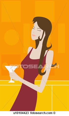 Up Of A Young Woman Holding A Wine Glass  Fotosearch   Search Clipart