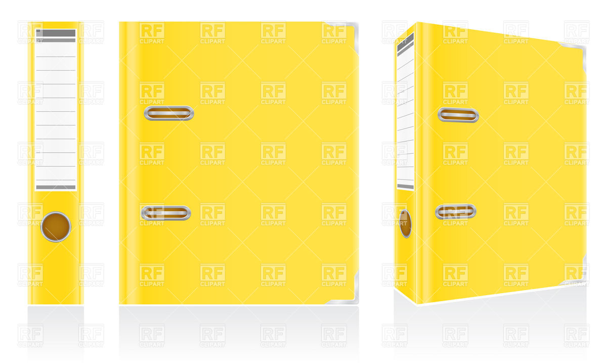 Yellow Folder Clip Art Yellow Folder With Binder