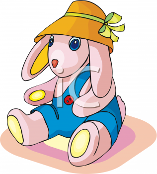 Animal Clipart Net Clipart Picture Of A Pink Stuffed Bunny Rabbit