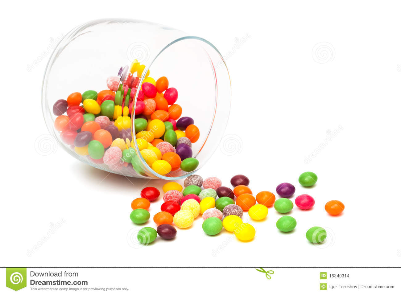 Candy In A Glass Jar Stock Images   Image  16340314