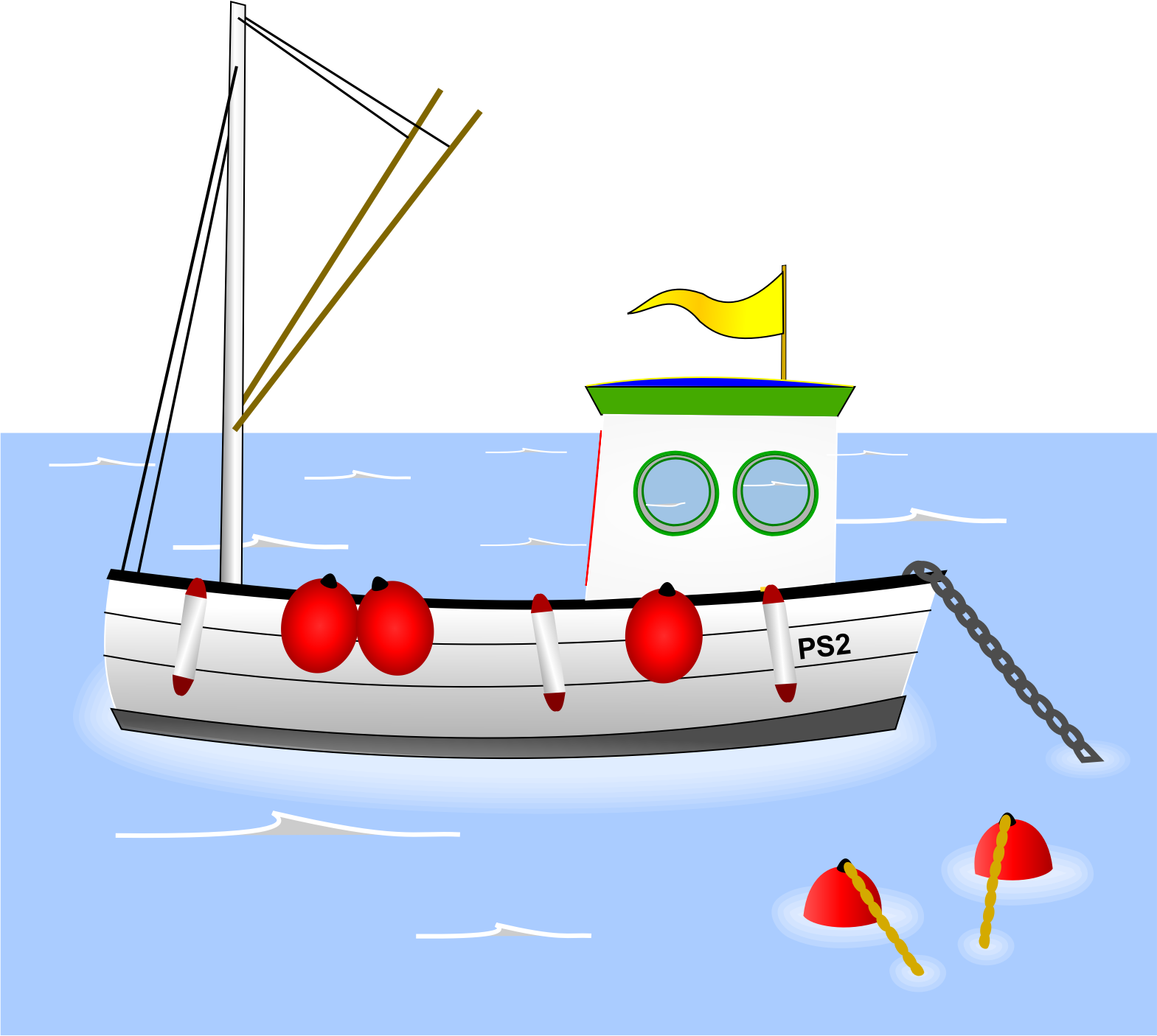 Clipart   Old Fashioned Fishing Boat