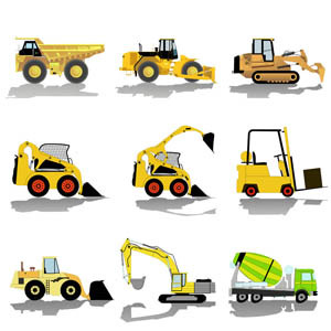 Construction Vehicles Clip Art