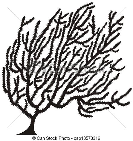 Coral Reef Clipart Black And White Coral Clip Art