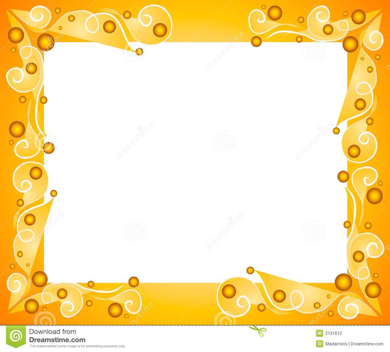 Decorative Background Frame Or Border With Swirling Lines And    
