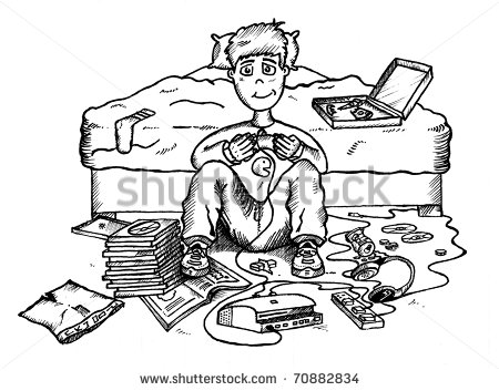 Dirty Bedroom Clipart