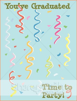 Graduation Party With Streamers   Christian Graduation Clipart And    
